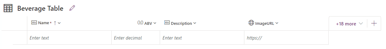 empty dataverse table